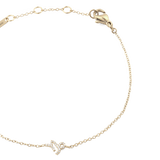 Crystal Zodiac Chain Bracelet Gold