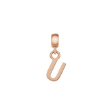 Letter Charm Rose Gold
