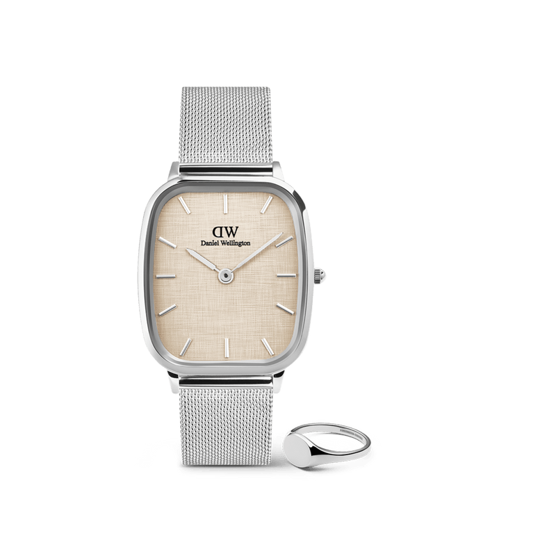 Marlon & Classic Mini Signet Ring Silver Set