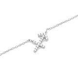 Crystal Zodiac Chain Necklace Silver