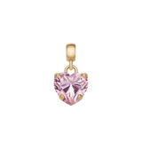 Heart Pink Crystal Charm G