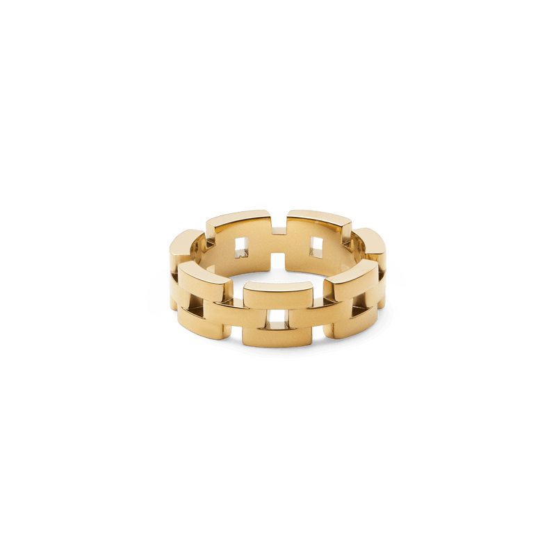 3-Link Ring Gold