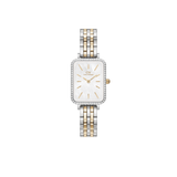 Quadro Lumine Bezel 5-Link Two-Tone MOP Silver