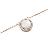 Audrey Necklace Mother of Pearl Rose Gold