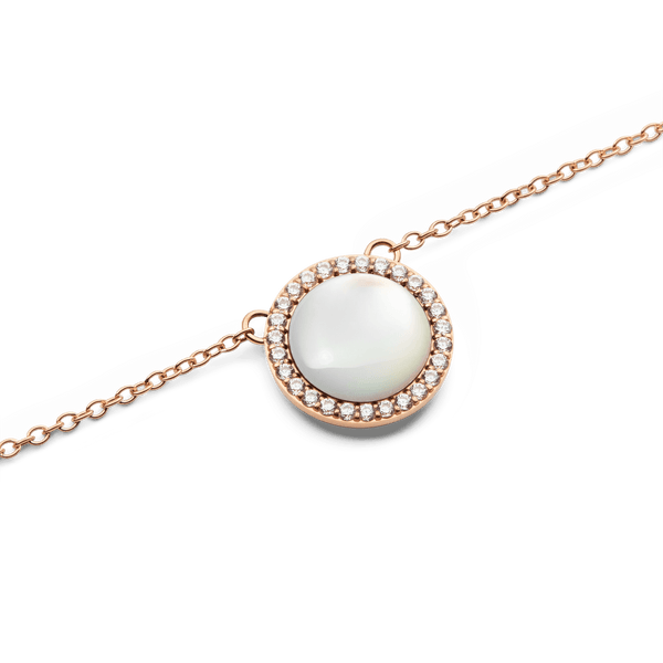 Audrey Necklace Mother of Pearl Rose Gold