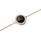 Audrey Bracelet Black Agathe Rose Gold