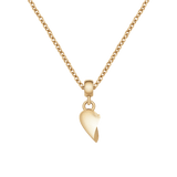 Broken Heart Charm Gold