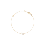 Crystal Zodiac Chain Bracelet Gold