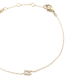 Crystal Zodiac Chain Bracelet Gold