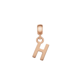 Letter Charm Rose Gold