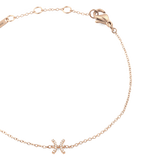 Crystal Zodiac Chain Bracelet Rose Gold