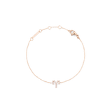 Crystal Zodiac Chain Bracelet Rose Gold