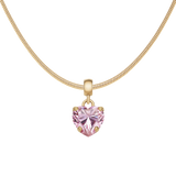 Heart Pink Crystal Charm G