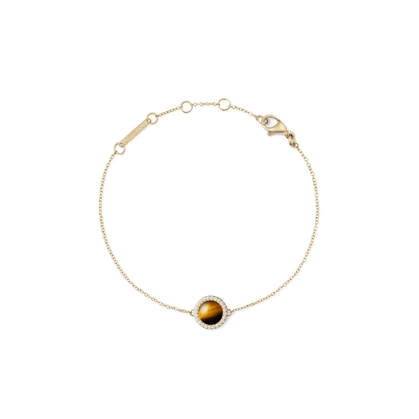 Audrey Bracelet Tiger Eye Gold