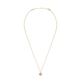 Pavé Crystal Pendant Necklace Gold
