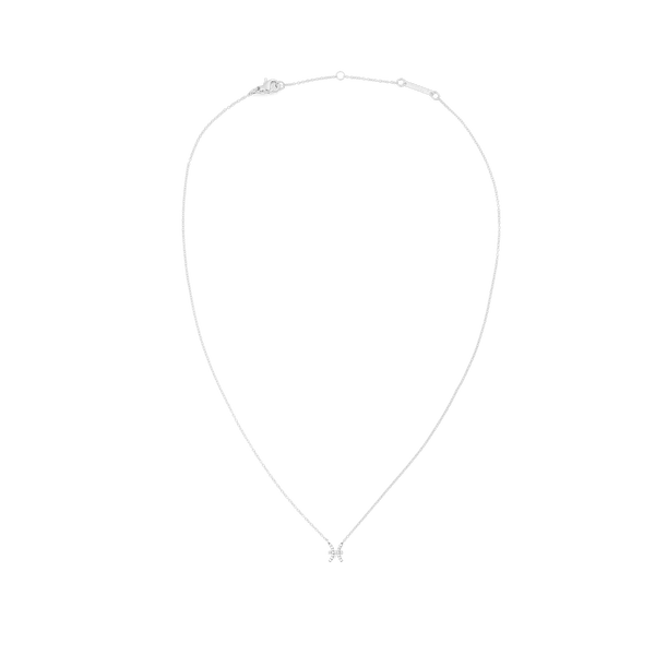 Crystal Zodiac Chain Necklace Silver