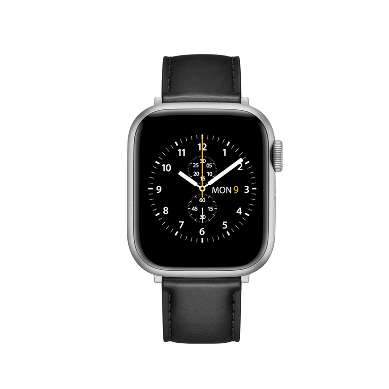 Smartwatch Leather Strap Silver