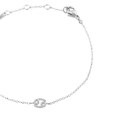 Crystal Zodiac Chain Bracelet Silver