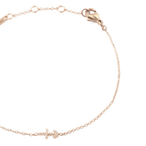 Crystal Zodiac Chain Bracelet Rose Gold