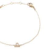 Crystal Zodiac Chain Bracelet Gold