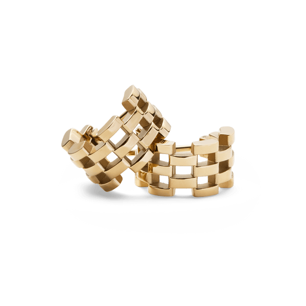 5-Link Earrings Gold