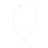 Crystal Zodiac Chain Necklace Rose Gold