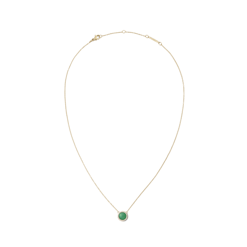 Audrey Necklace Jade Gold