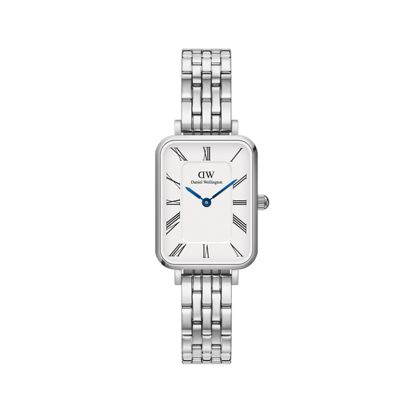 Quadro Roman Numerals 5-Link Silver