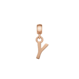 Letter Charm Rose Gold