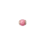 Rhodonite Crystal Orb Rose Gold Charm