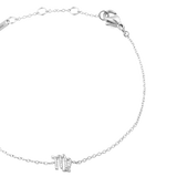 Crystal Zodiac Chain Bracelet Silver