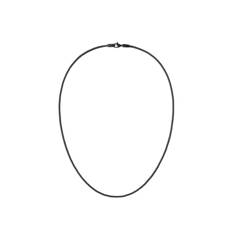 Tide Mesh Necklace Black 1.8