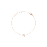 Crystal Zodiac Chain Bracelet Rose Gold