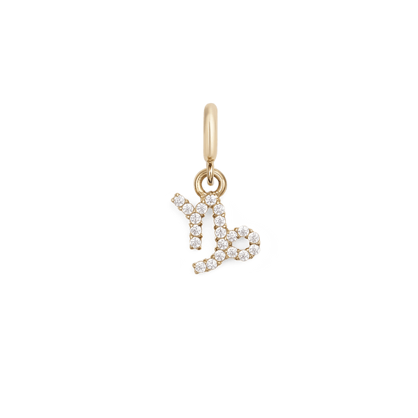 Zodiac Watch Charm Gold