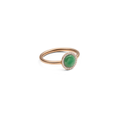 Audrey Ring Jade Rose Gold
