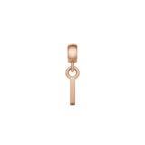 Letter Charm Rose Gold