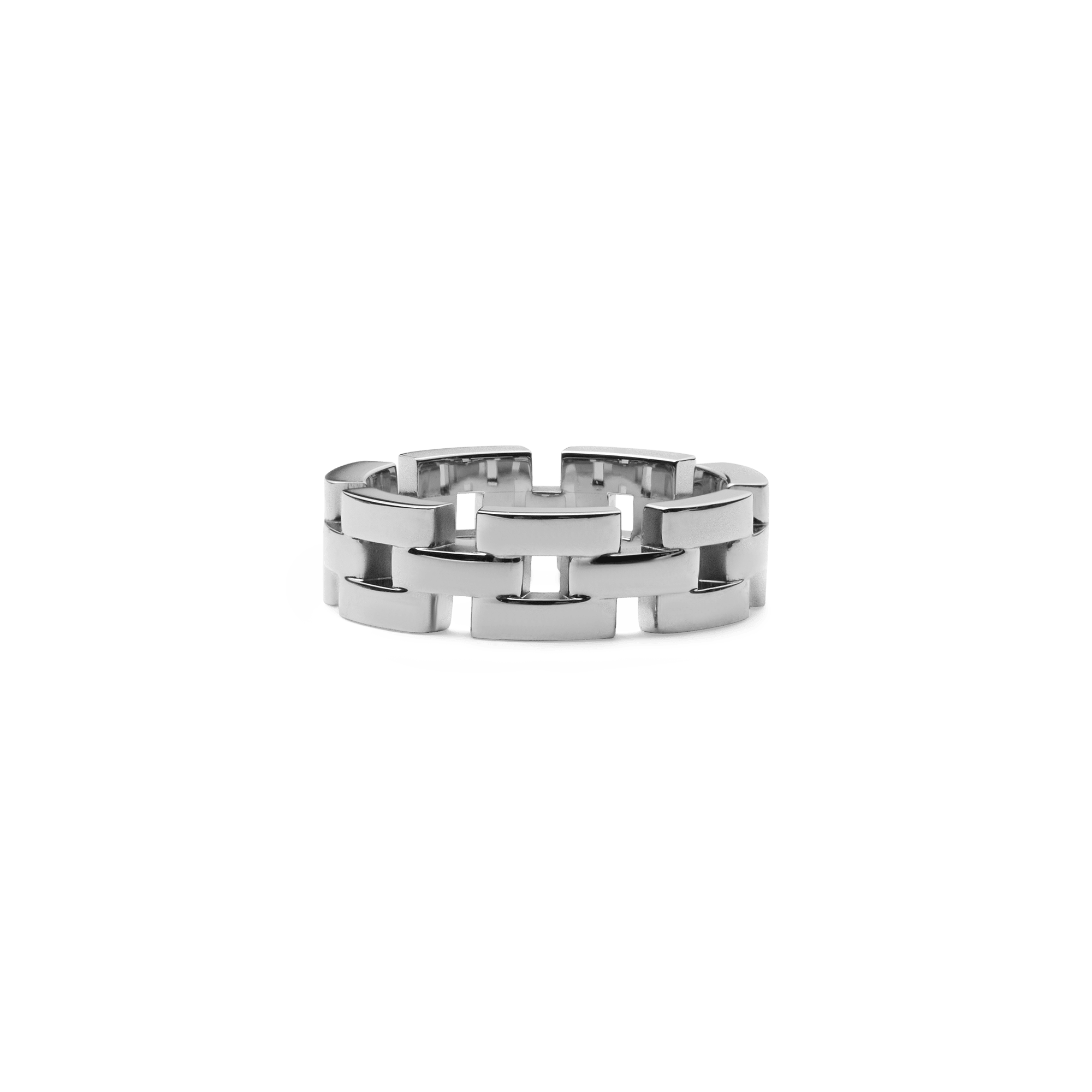 3-Link Ring Silver