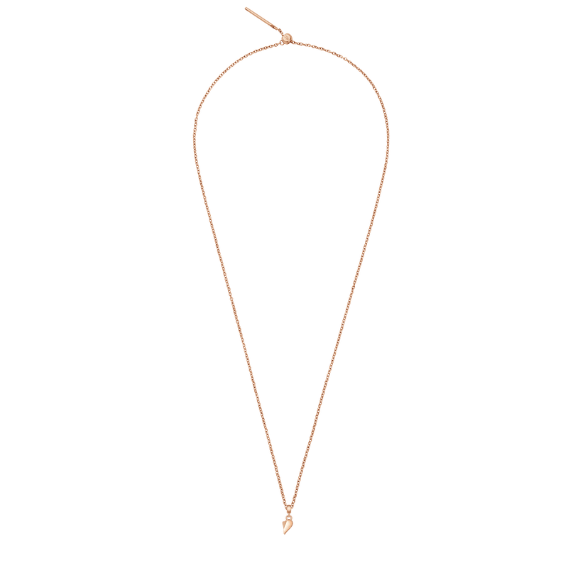 Broken Heart Charm Rose Gold