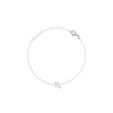 Crystal Zodiac Chain Bracelet Silver