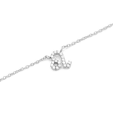 Crystal Zodiac Chain Necklace Silver