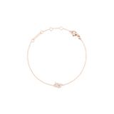 Crystal Zodiac Chain Bracelet Rose Gold