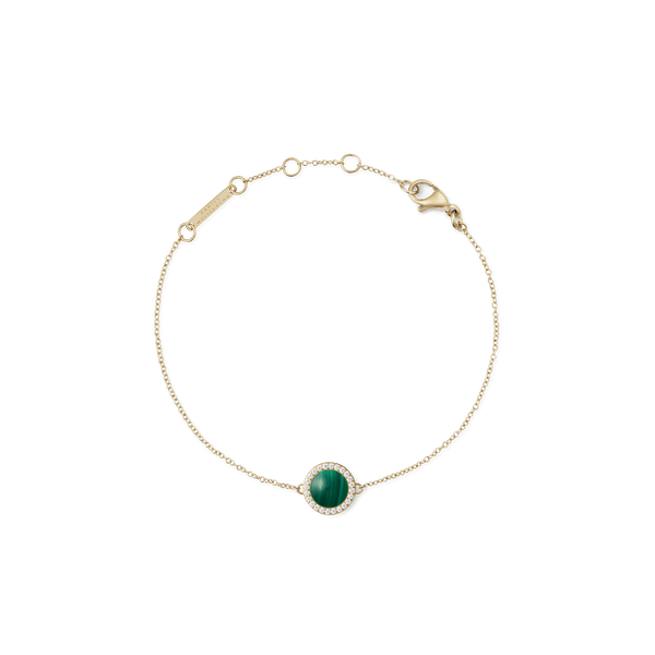 Audrey Bracelet Malachite Gold
