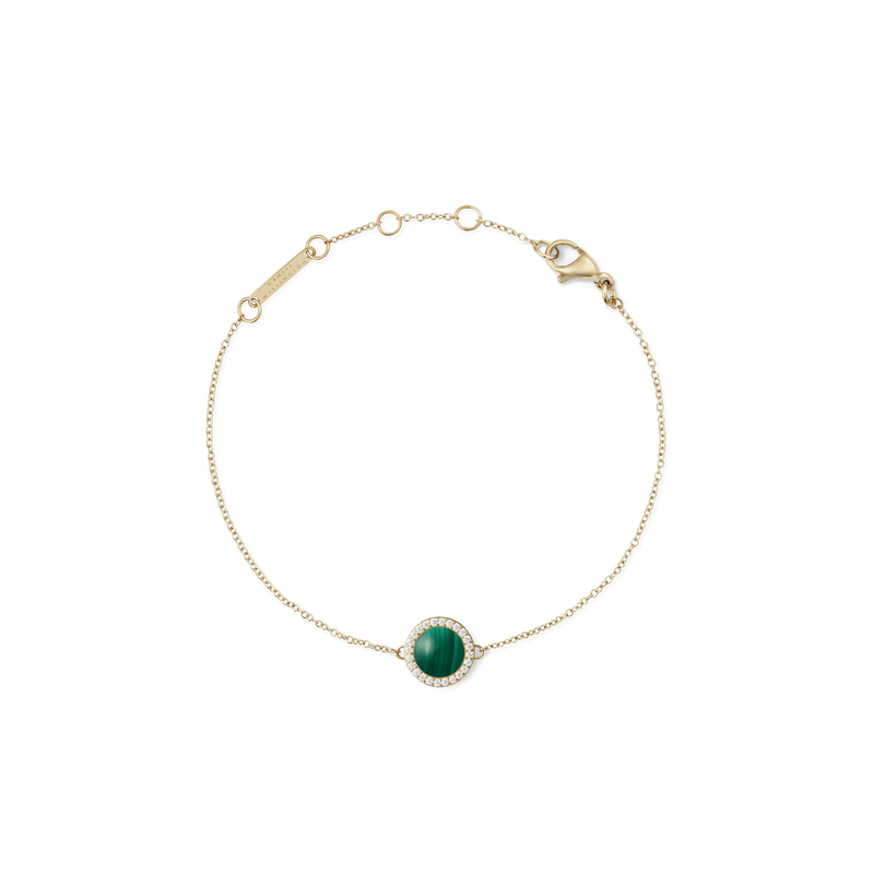 Audrey Bracelet Malachite Gold