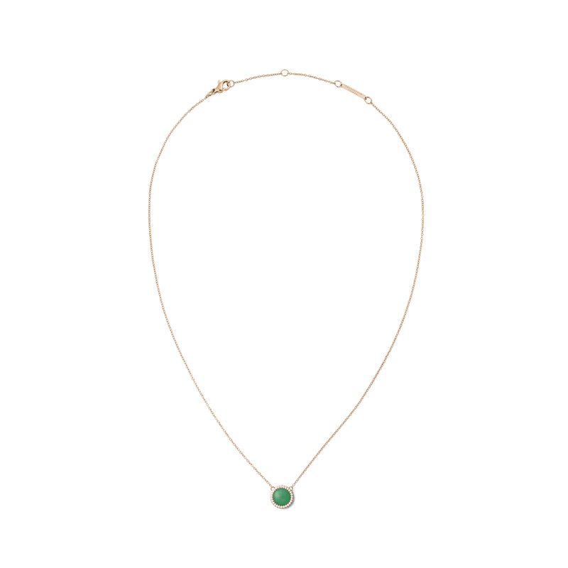 Audrey Necklace Jade Rose Gold
