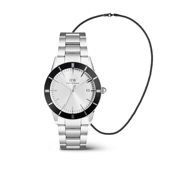 Iconic Paradigma & Tide Mesh Necklace Black Set