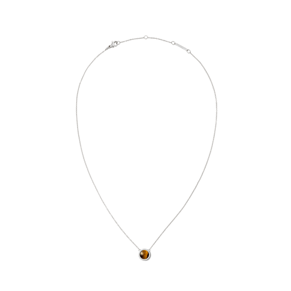 Audrey Necklace Tiger Eye Silver
