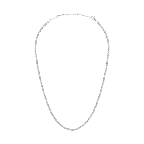 Classic Tennis Necklace Silver